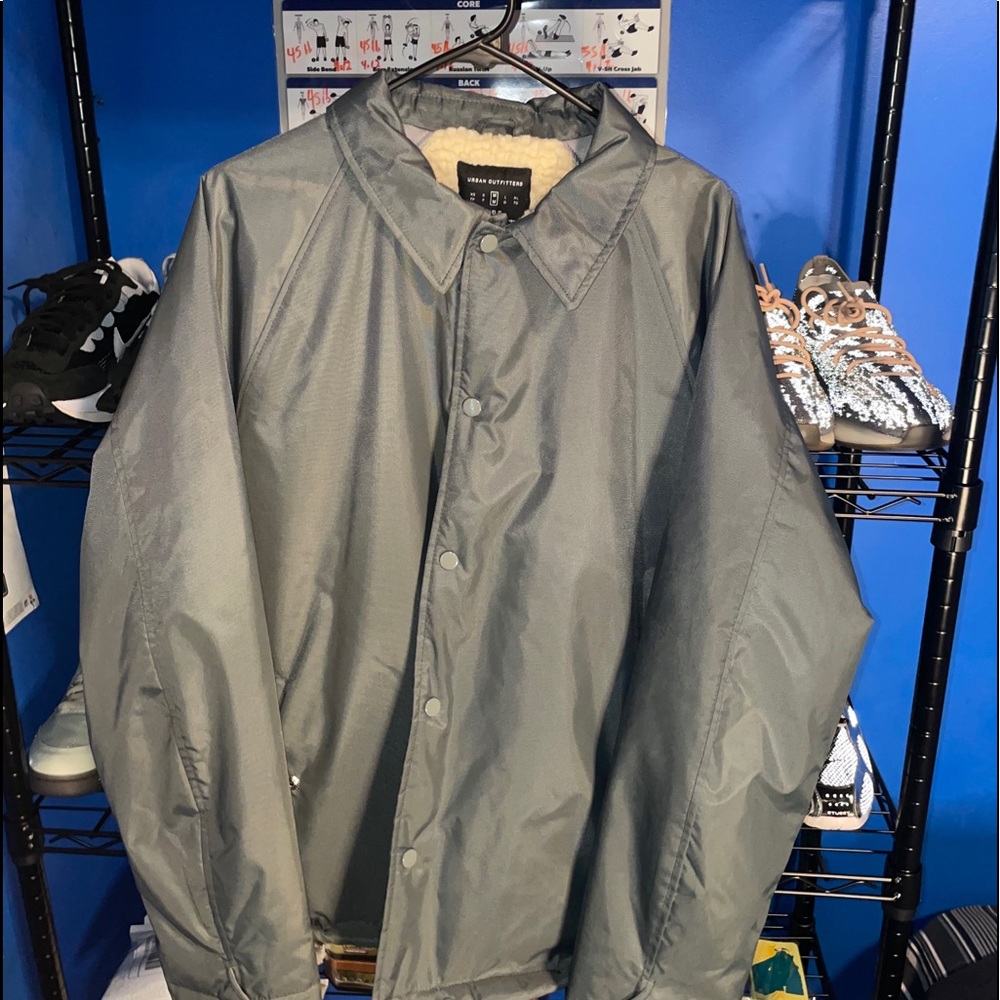 Urban Outfitters Fur Inside Jacket Medium Puffer